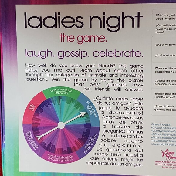 Kheper Games Presents Ladies Night The Game Laugh Gossip Celebrate 160 Cards - Picture 4 of 16